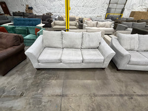 Grey Sofa and Loveseat Set