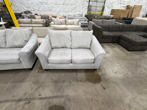 Grey Sofa and Loveseat Set