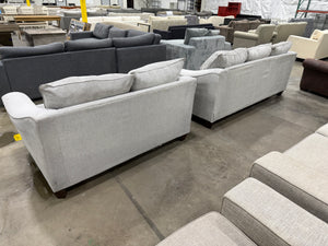 Grey Sofa and Loveseat Set