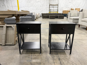 Black Side Table Set