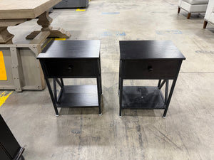 Black Side Table Set