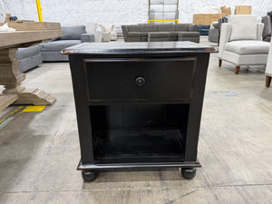 Black End Table with Drawer