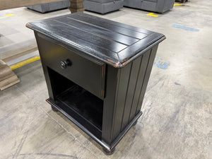Black End Table with Drawer