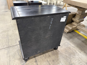 Black End Table with Drawer