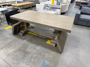 Wood Dining Table with 2 Leaf Extensions