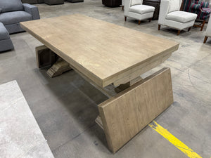 Wood Dining Table with 2 Leaf Extensions