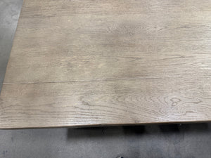 Wood Dining Table with 2 Leaf Extensions