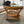 Wicker Wood Coffee Table Set with Glass Top