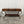 Vintage World Map Trunk-Style Console Table with Iron Scroll Legs