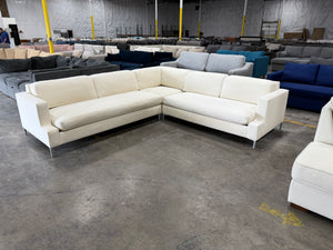 White sectional sofa