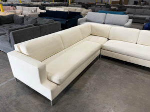 White sectional sofa