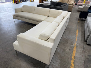 White sectional sofa