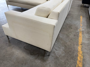 White sectional sofa
