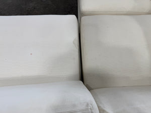 White sectional sofa