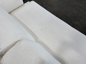 White sectional sofa