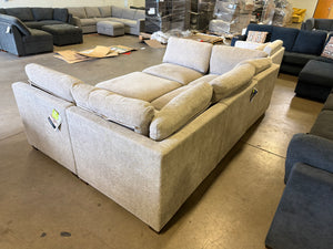 Tisdale 6-Piece Fabric Sectional - Taupe