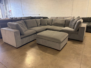 Lowell 6-Piece Modular Sectional - Dark Gray