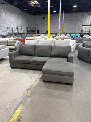 Gray Reversible Chaise Sectional