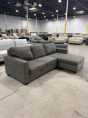 Gray Reversible Chaise Sectional