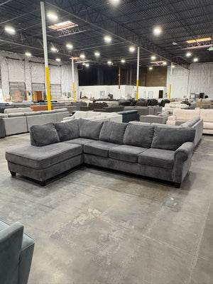 Broyhill Dark Gray Chaise Sectional