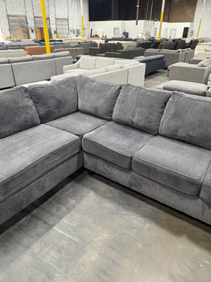 Broyhill Dark Gray Chaise Sectional