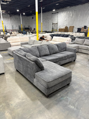 Broyhill Dark Gray Chaise Sectional