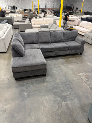 Broyhill Dark Gray Chaise Sectional