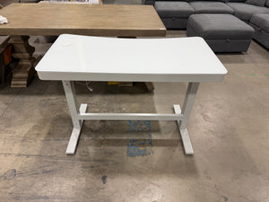 White Adjustable Height Desk