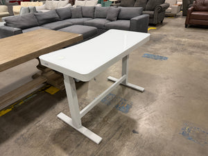 White Adjustable Height Desk