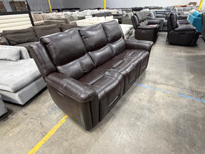 Alba Leather Power Sofa