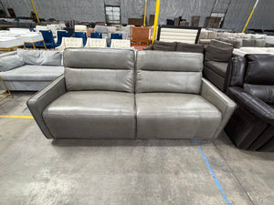 Henredon Keira Leather Power Reclining Sofa with Power Headrests