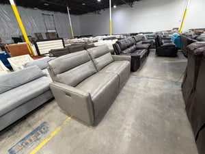 Henredon Keira Leather Power Reclining Sofa with Power Headrests
