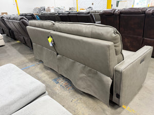 Henredon Keira Leather Power Reclining Sofa with Power Headrests