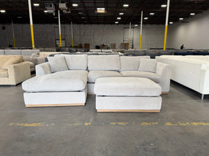 Henredon Caley Reversible Sofa Chaise with Ottoman