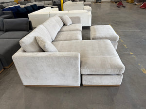 Henredon Caley Reversible Sofa Chaise with Ottoman