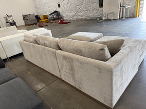 Henredon Caley Reversible Sofa Chaise with Ottoman