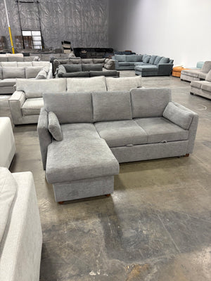 Luke Sofa Chaise - Gray