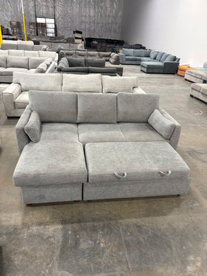 Luke Sofa Chaise - Gray
