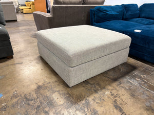 Contemporary Gray Ottoman