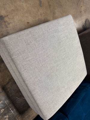 Contemporary Gray Ottoman