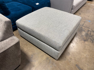 Contemporary Gray Ottoman