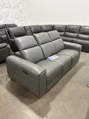 Karson Leather Power Sofa