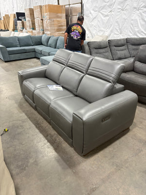 Karson Leather Power Sofa