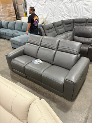 Karson Leather Power Sofa