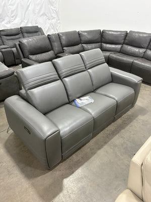 Karson Leather Power Sofa