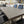 Modern Gray Dining Table Set with 6 Black Leather Chairs & Chrome Legs