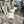 Set of 3 French Country Distressed Wood Dining Chairs with Upholstered Seats