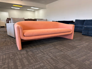 Anthropologie Peach Contemporary Sofa