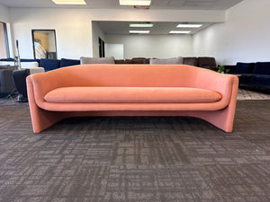 Anthropologie Peach Contemporary Sofa