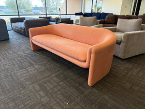 Anthropologie Peach Contemporary Sofa